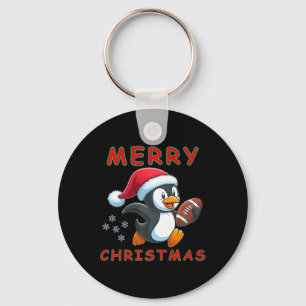 Chaveiro Pinguim de Futebol de Natal bonito