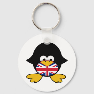Chaveiro Pinguim de Union Jack