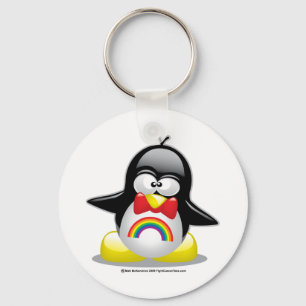 Chaveiro Pinguim do arco-íris de LGBT