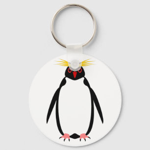 Chaveiro Pinguim engraçado rockhopper ou macaroni
