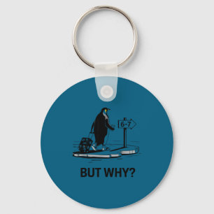 Chaveiro Pinguim mas por que engraçado seis sete 6-7 meme
