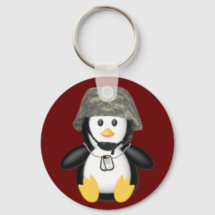 Chaveiro Pinguim protegido com capacete