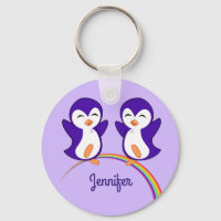 Pinguim Roxo Púrpura, Cujo Monograma - Crianças Ar