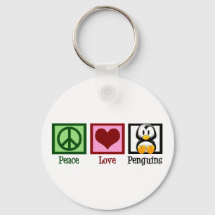 Chaveiro Pinguins de Amor pela Paz
