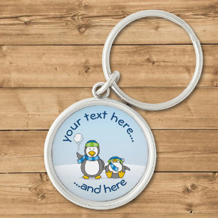 Chaveiro Pinguins de neve