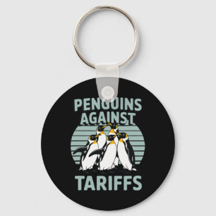 Chaveiro Pinguins Engraçados Contra Tarifas Dia da Libertaç