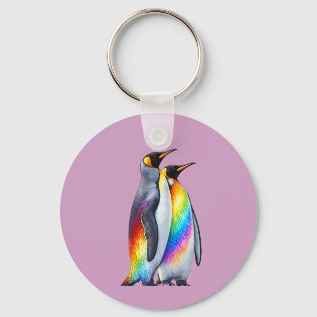 Chaveiro Pinguins Orgulhosos Unidos (Frente)