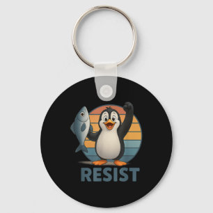 Chaveiro Pinguins resistentes ao ativismo pinguim protestam