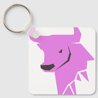 Chaveiro Pink Bull Zodíaco – Silhueta de Touro Mac