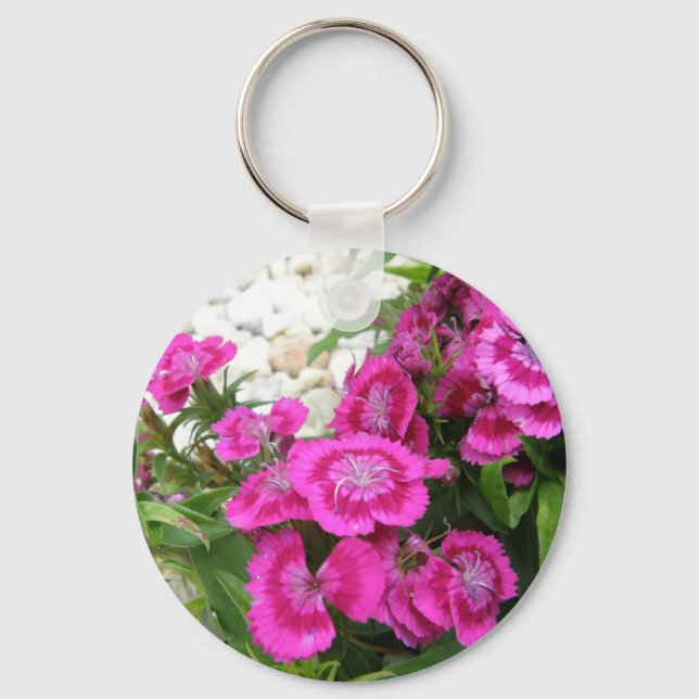 Chaveiro Pink Dianthus/Sweet William (Frente)