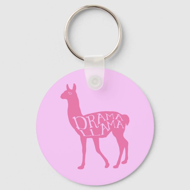 Chaveiro Pink Drama Llama (Frente)