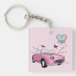 Chaveiro Pink Figaro key chain - sleutelhanger roze figaro