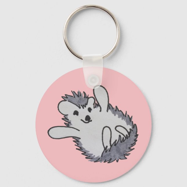 Chaveiro Pink Happy Hedgehog (Frente)