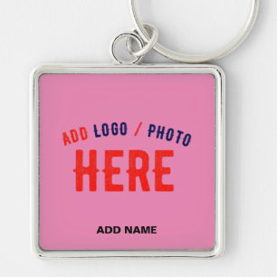 CHAVEIRO PINK PERSONALIZÁVEL MODERNO VERIFICADO COM MARCA