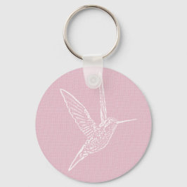 Chaveiro Pink & White Hummingbird