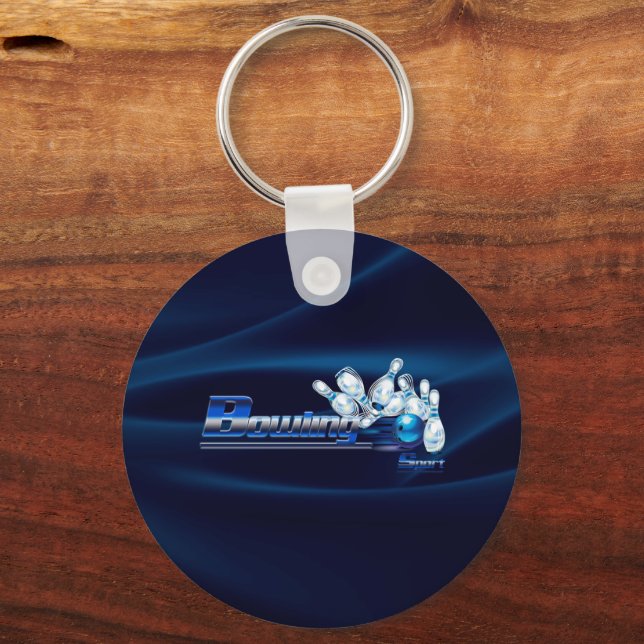 Chaveiro Pinos de boliche e esfera (Frente)