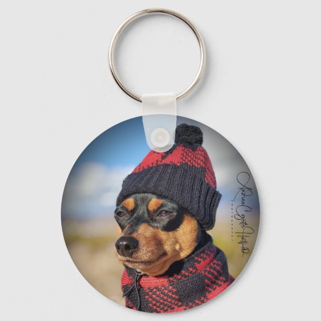 Chaveiro Pinscher Miniatura de Inverno (Frente)