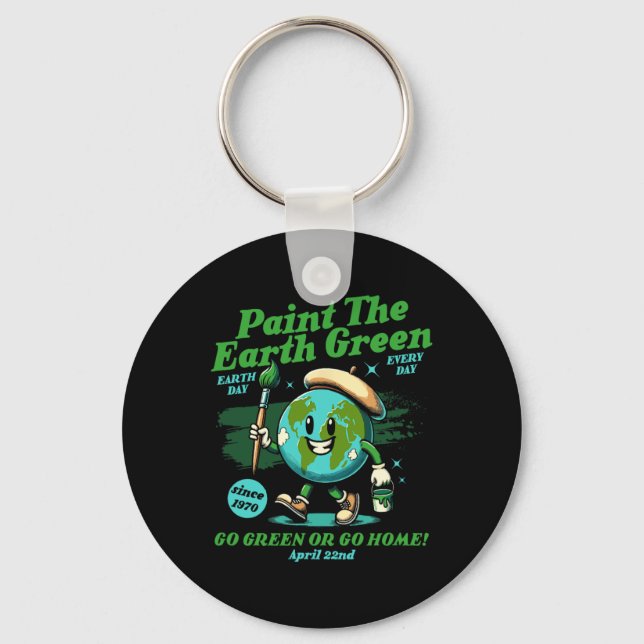 Chaveiro Pintar a Terra Consciência Ecológica Terra (Frente)