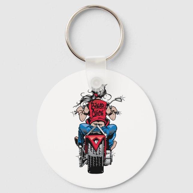 Chaveiro Pintinho Biker (Frente)