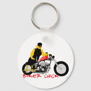 Chaveiro PINTINHO BIKER sentado em sua moto