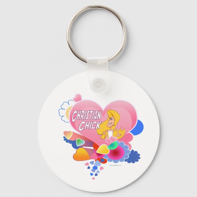 Chaveiro Pintinho cristão (Frente)