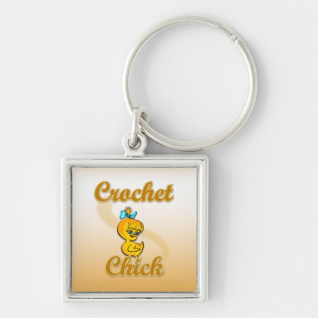Chaveiro Pintinho Crochet (Frente)