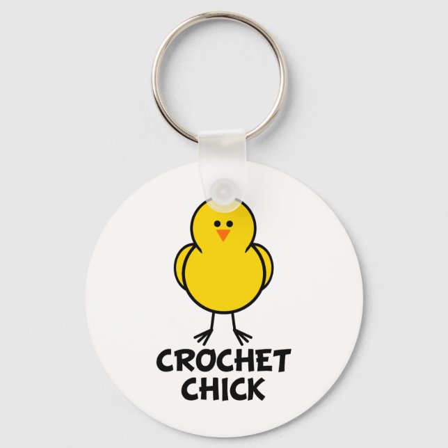 Chaveiro Pintinho Crochet (Frente)