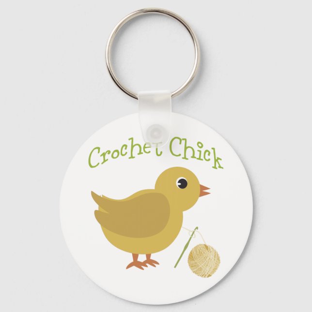 Chaveiro Pintinho Crochet (Frente)