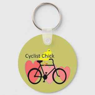 Chaveiro pintinho de ciclistas — Presentes para entusiastas