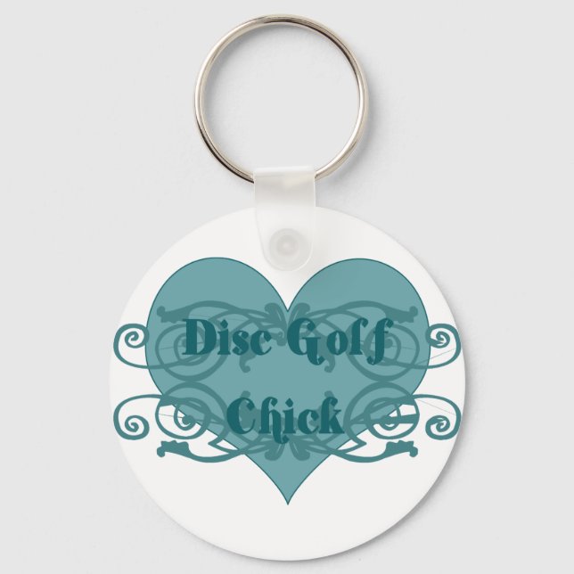 Chaveiro Pintinho de golfe de disco (Frente)