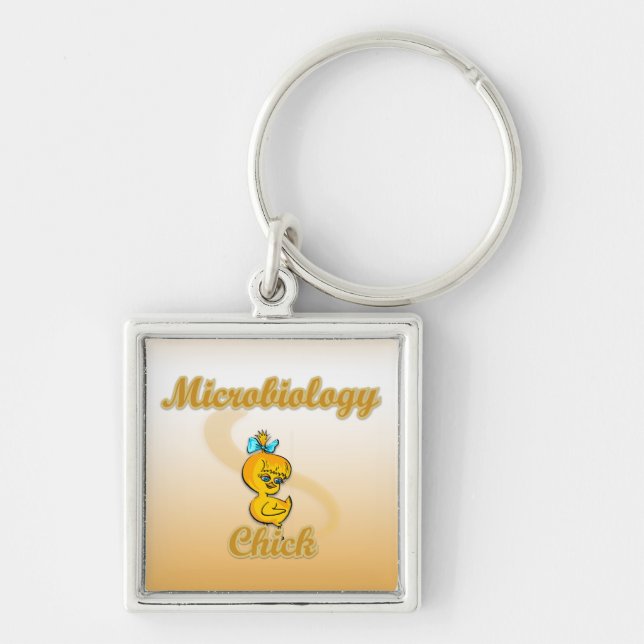 Chaveiro Pintinho de microbiologia (Frente)