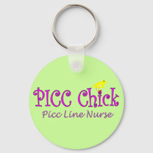 Chaveiro Pintinho de PICC---LINHA inserção NurseGifts de