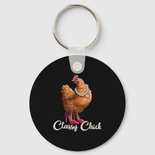 Chaveiro Pintinho De Vaca Camisa Engraçada Garota De Frango