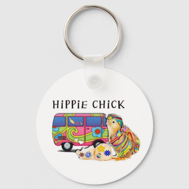 Chaveiro Pintinho Hippie (Frente)