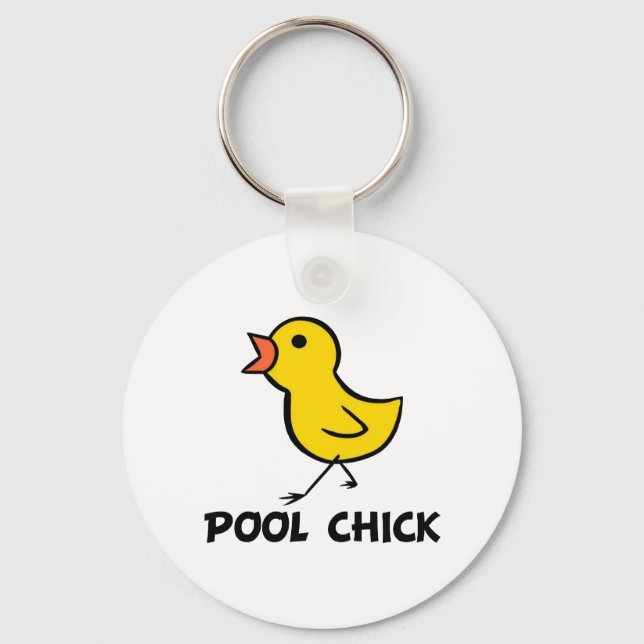 Chaveiro Pintinho piscina (Frente)