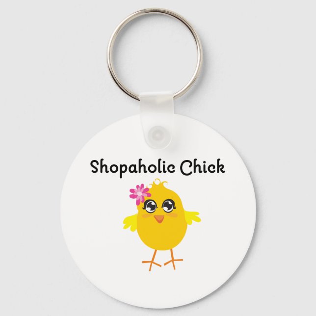 Chaveiro Pintinho Shopaholic (Frente)