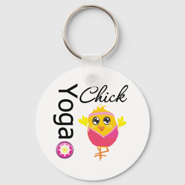 Chaveiro Pintinho Yoga (Frente)