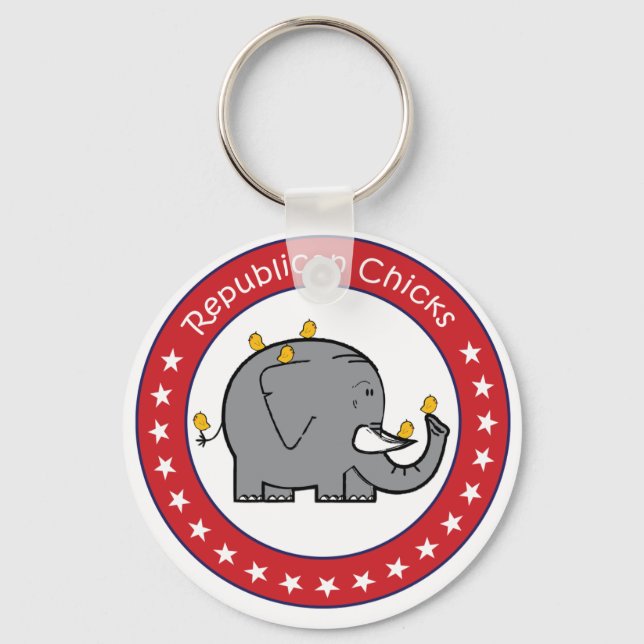Chaveiro pintinhos republicanos (Frente)