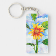Pintor de girassol de aquarela floral amarelo
