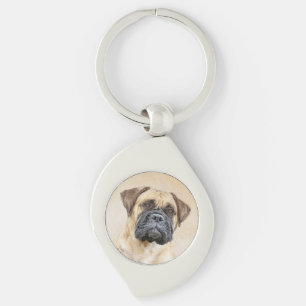 Chaveiro Pintura Bullmastiff - Arte Cachorra Original