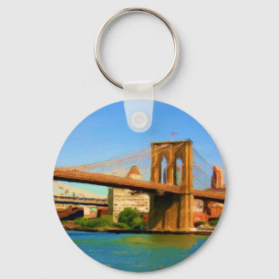 Chaveiro Pintura da ponte de Brooklyn