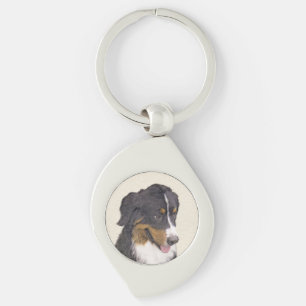 Chaveiro Pintura de Cachorro de Montanha Bernese - Arte Ori