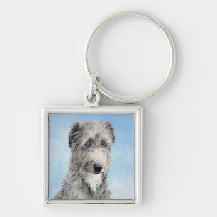 Chaveiro Pintura de Deerhound Escocês - Ar Cachorro Origin