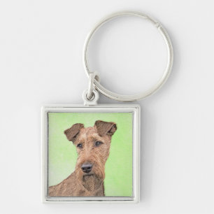 Chaveiro Pintura de Terrier irlandesa - Arte de cachorro or