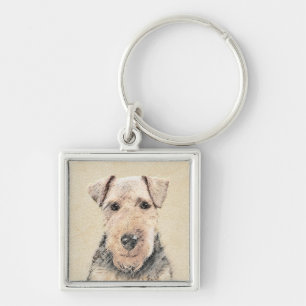 Chaveiro Pintura de Welsh Terrier - Arte de Cachorro Origin