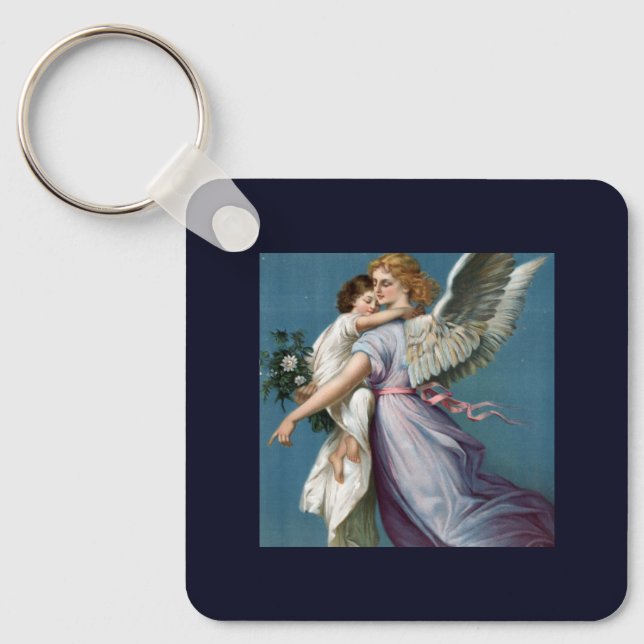 Chaveiro Pintura do Anjo da Guarda Belo (Frente)