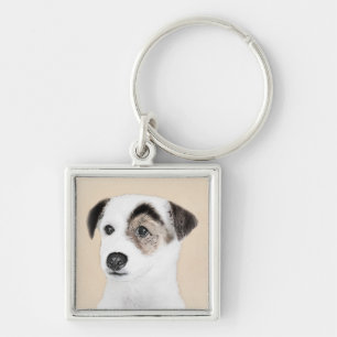 Chaveiro Pintura do Parson Jack Russell Terrier - Arte Cani