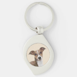 Chaveiro Pintura em Greyhound Italiano - Arte de Cachorro O