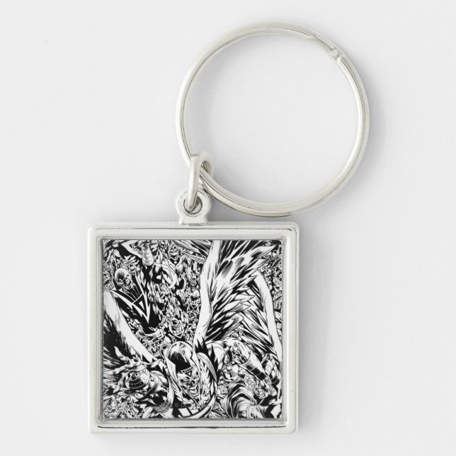 Chaveiro Pintura em grupo noturno mais negras - preto e bra (Frente)