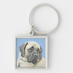 Chaveiro Pintura em inglês Mastiff (Fawn) - Arte original 